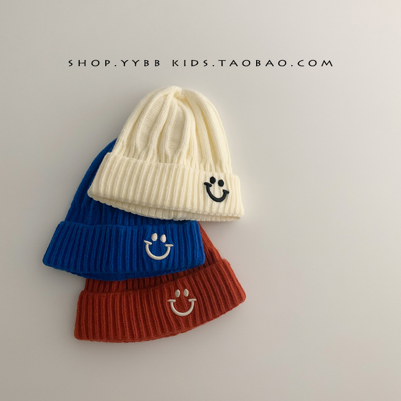 Korean ins Baby Wool Hat Autumn and Winter Knitted Warm Baby Hat Stylish All-match Boys' and Girls' Pullover Cap