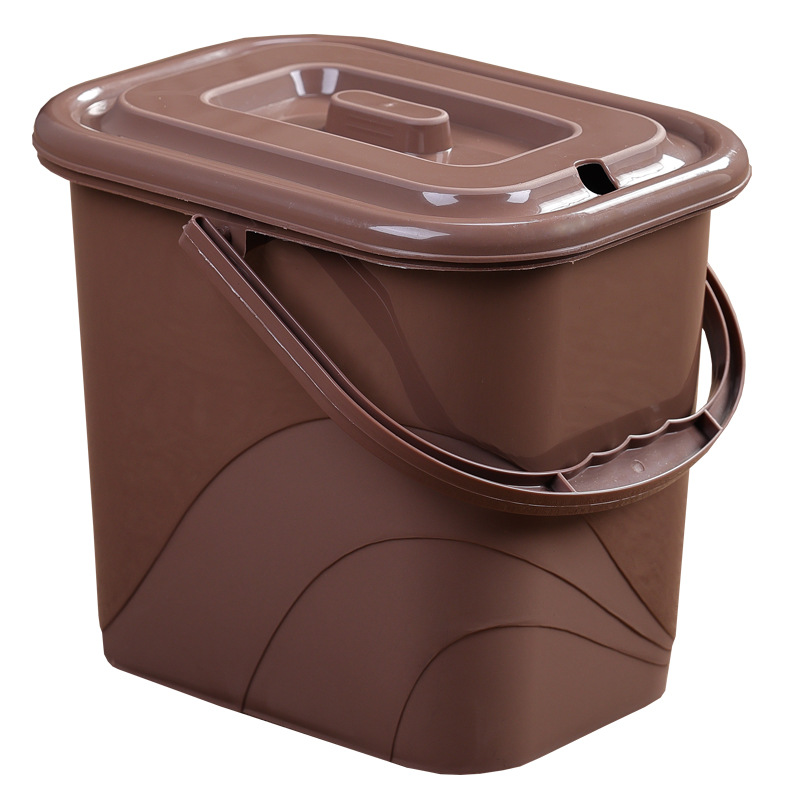 Tea Bucket Kung Fu Tea Accessories Tea Tea Dregs Bucket Household Plastic Tea Trash Bin Waste Water Bucket with Lid