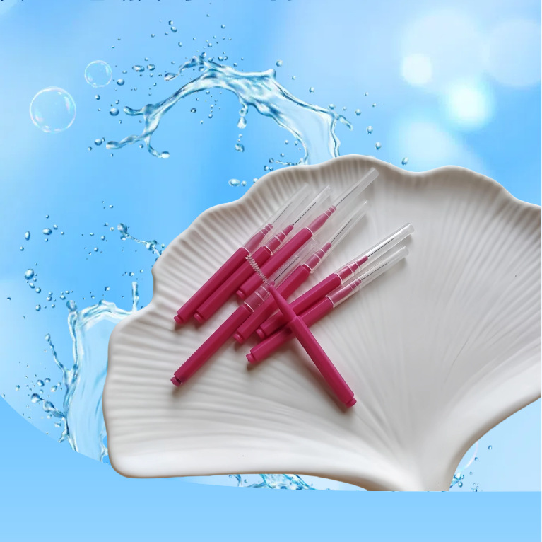 Direct push type interdental brush toothbrush push-pull stainless steel wire cleaning toothbrush braces gap cleaning toothbrush orthodontic