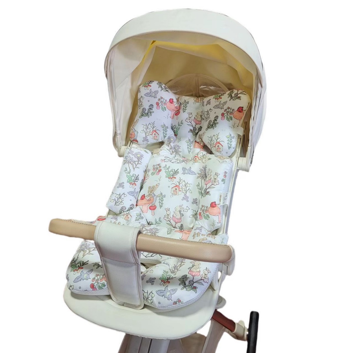 In-Stock Korean-Style Thickened Cotton Pad for Baby Strollers, Breathable, Multi-Level Adjustable, Baby High Chair Pad, Stroller Pad, Pushchair Pad