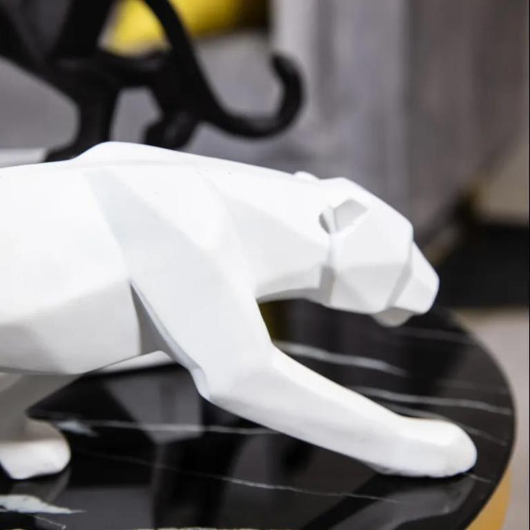 Modern Simple Creative Ornaments Geometric Leopard Home Accessories Nordic Abstract Animal Living Room Wine Cabinet Decorations