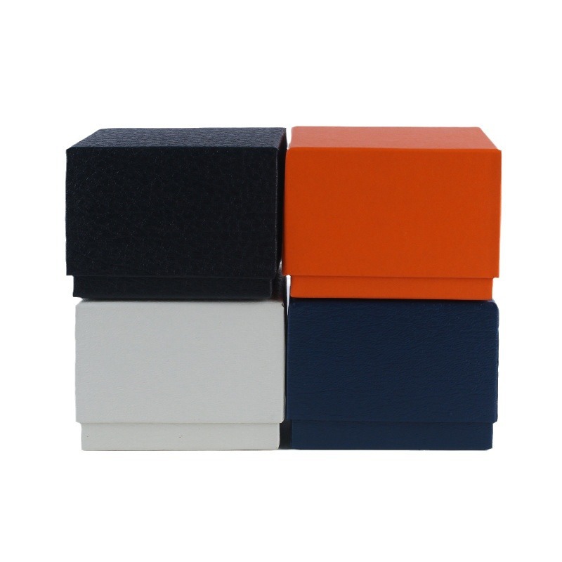 Thickened watch box packaging wholesale heaven and earth cover litchi grain watch gift box jewelry box universal logo