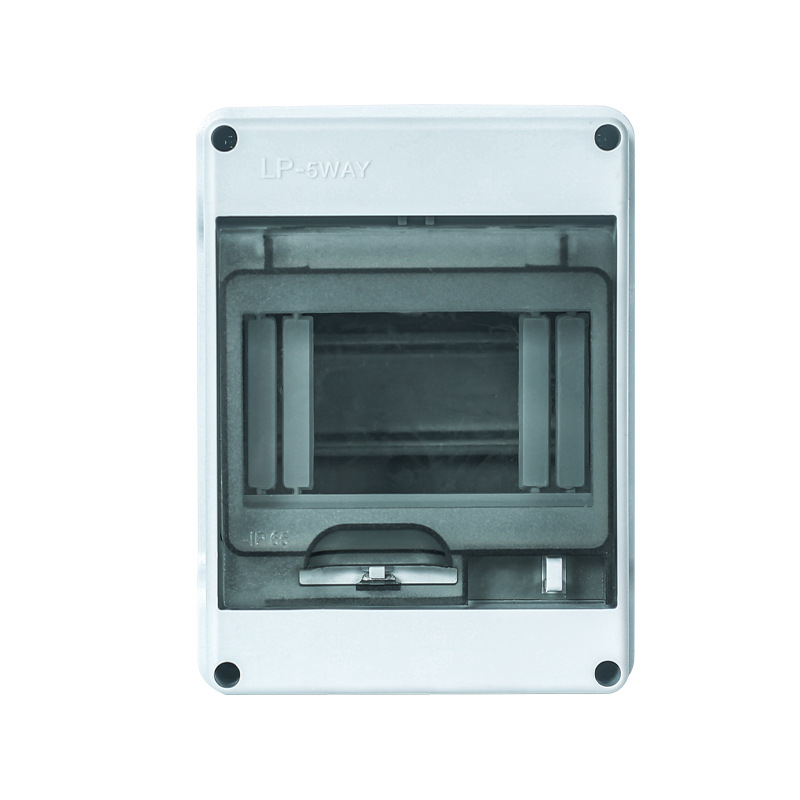 Lp Series Lockable Surface-Mounted Plastic Waterproof Distribution Box for Household Lighting, Outdoor Rainproof Leakage Protection Circuit Breaker Box