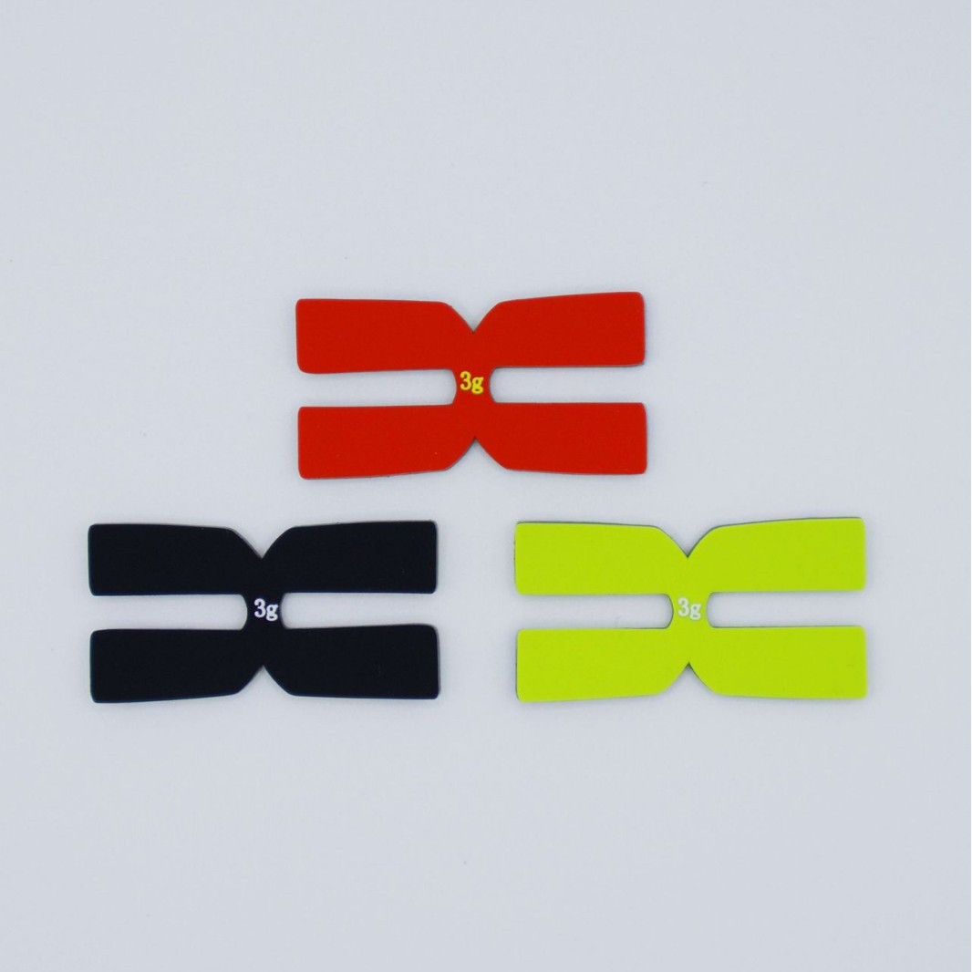 Лист веса для теннисной ракетки, лист баланса, H-образный промышленный тип, 3г, силиконовая регулировка головы ракетки, не свинцовая лента