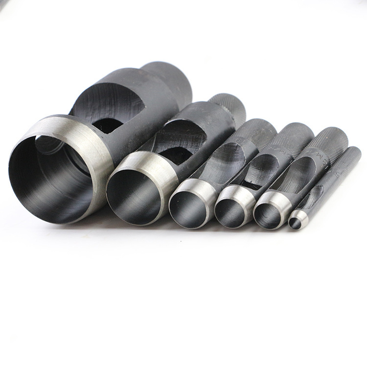 Black Leather Belt Punch Leather Punch Tool Leather Punch DIY Hollow Punch Factory Direct Supply