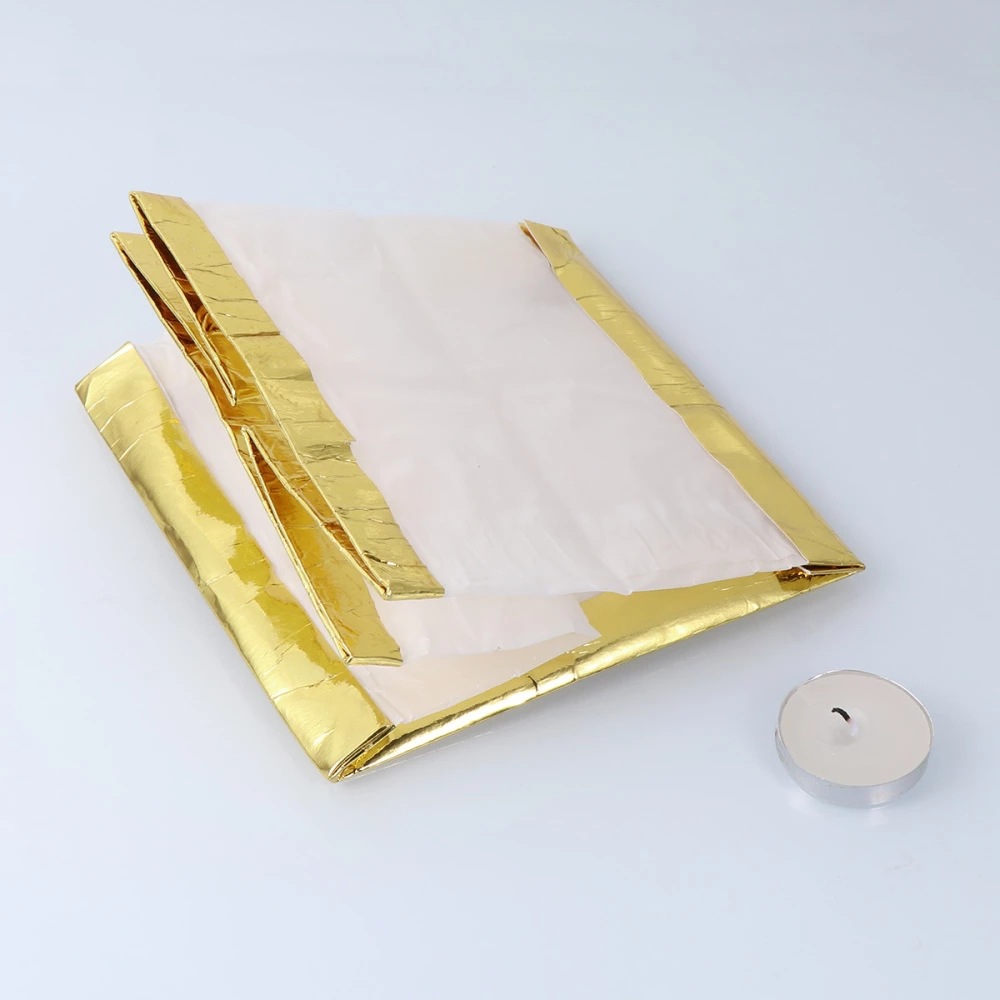 Large and Small Square Water Lantern River Lantern Lotus Lantern Blessing Wishing Lamp Candle Bag Environmental Protection Paper Contains Wax Block