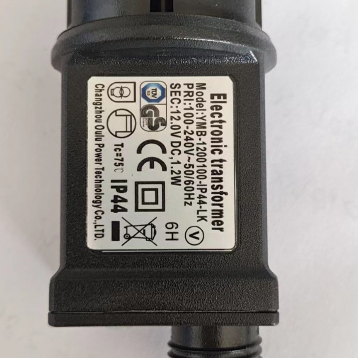 European Standard Gs Ip44 Dc12V-31V 3.6W-6W Electronic Constant Light Transformer Vertical New 00 Plug