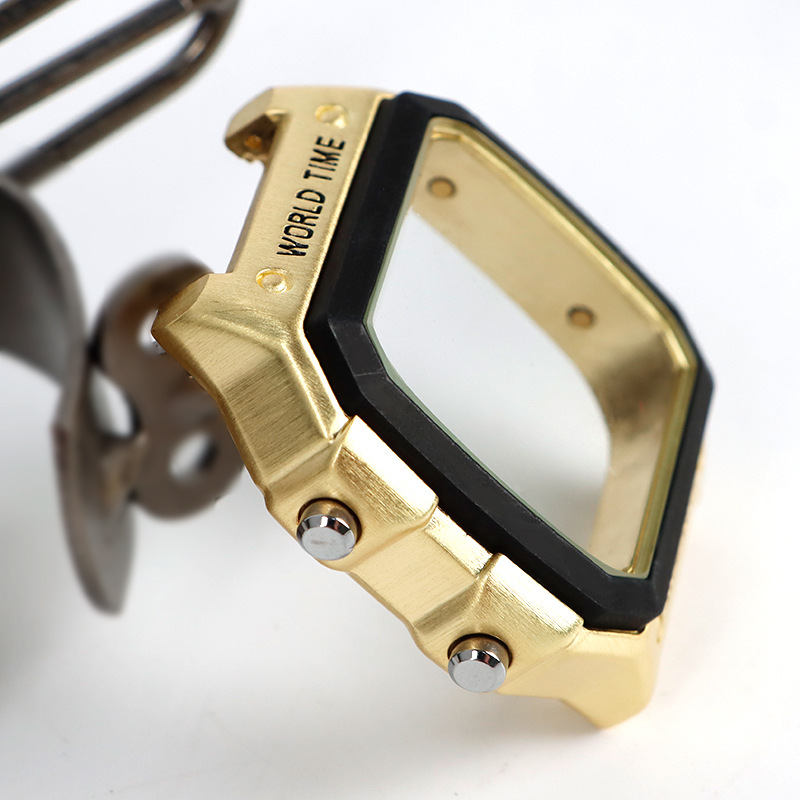 Metal Electroplated Case Integrated Adaptation 30.5*30.5 Digital Movement Drop-Resistant Ae1200 Generation Watch Case