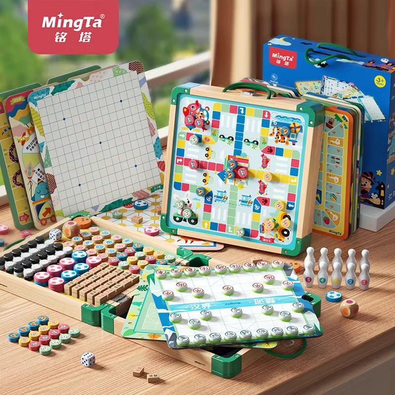 Многофункциональная шахматная доска Mingta, детская игра в летающие шахматы, коллекция всех в одном, приключенческая игра с шахматами