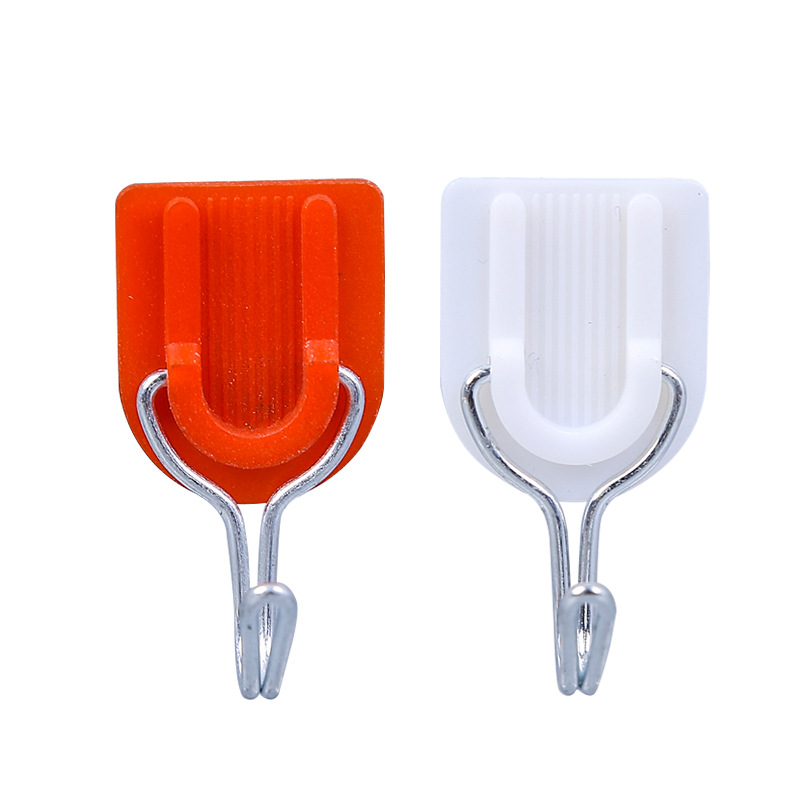 Factory customized household plastic sticky hook dormitory towel clothing hook Wall punch-free hook customized