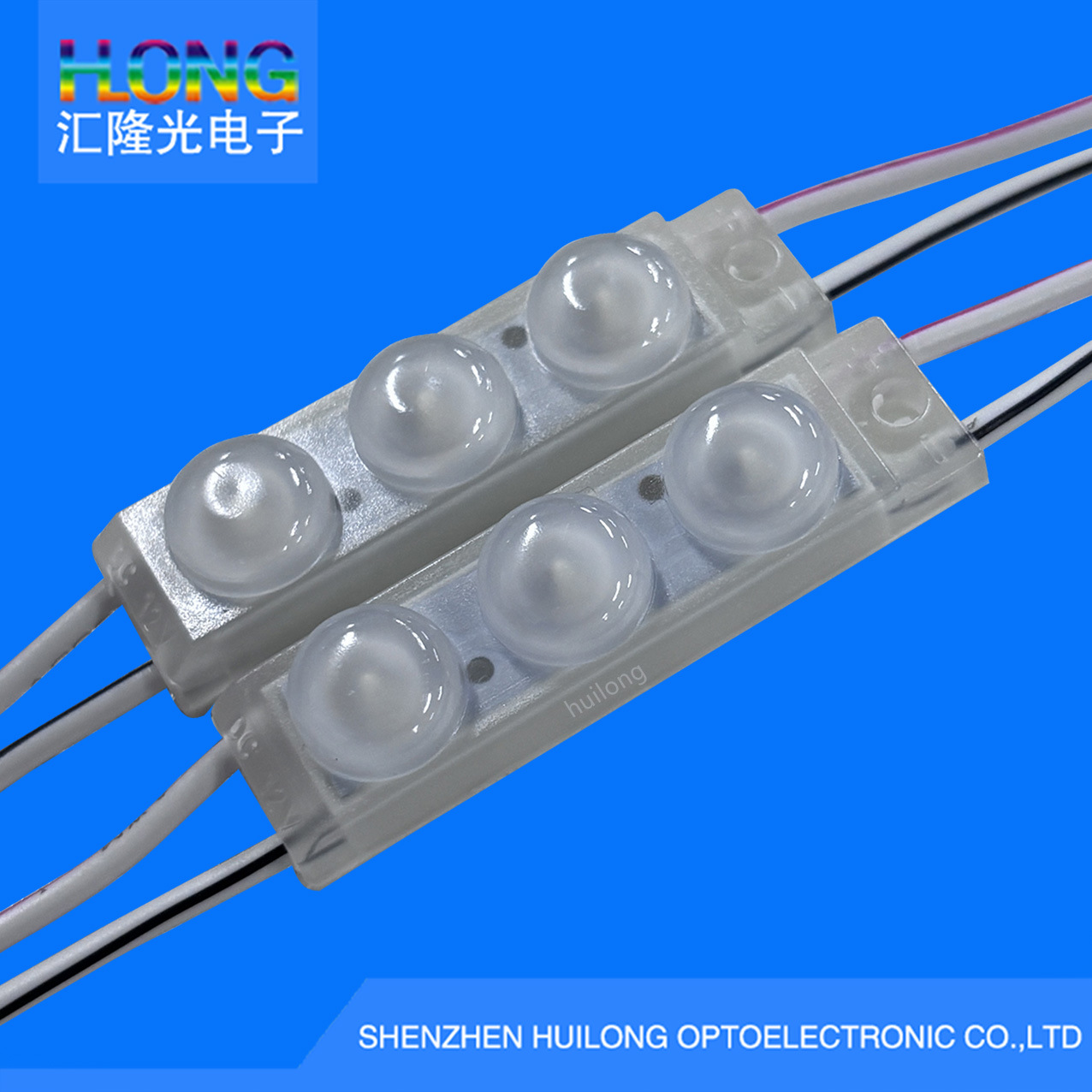 Mini Three-Light Led Module Ip68 Waterproof Injection Molded Light Source Advertising Luminous Character Mini Light Module Direct Sales