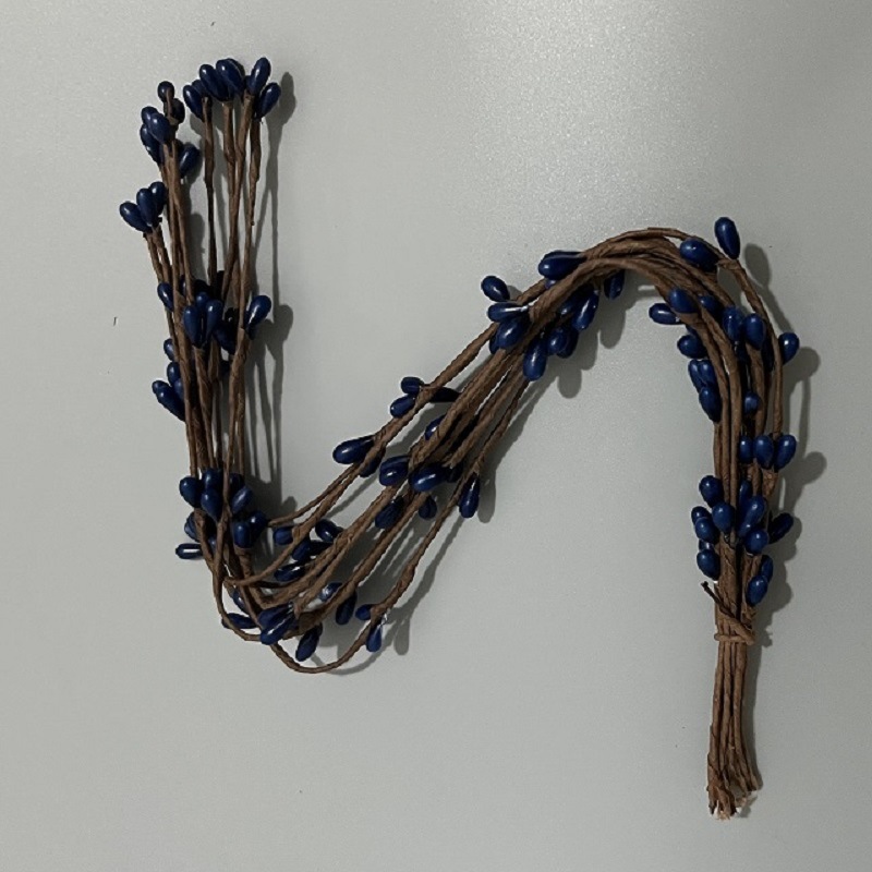 [40cm Simulated Rattan] 8 Pairs of Gypsum Fruit Multi-Colorful Red Bean Simulated Rattan Branches Garland Material Manufacturer