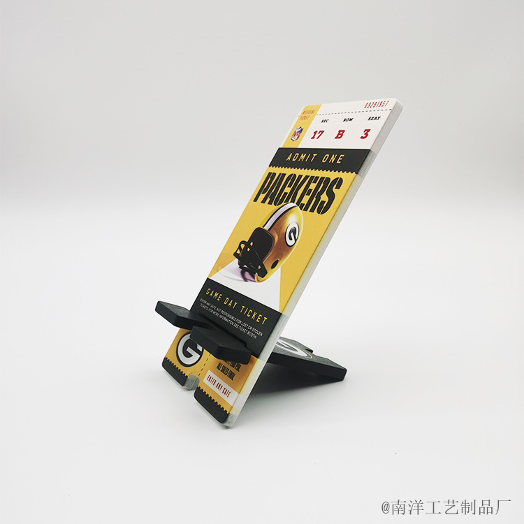 Accessories ornaments creative decoration wholesale mobile phone holder desktop decoration wooden pine