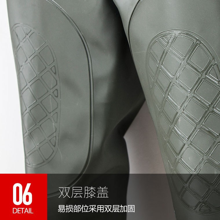 New Style Water Pants Thickened PVC Upgraded Reinforced Fishing Pants Wading Pants Water Fork Export Fishing Waterproof Clothing Rain