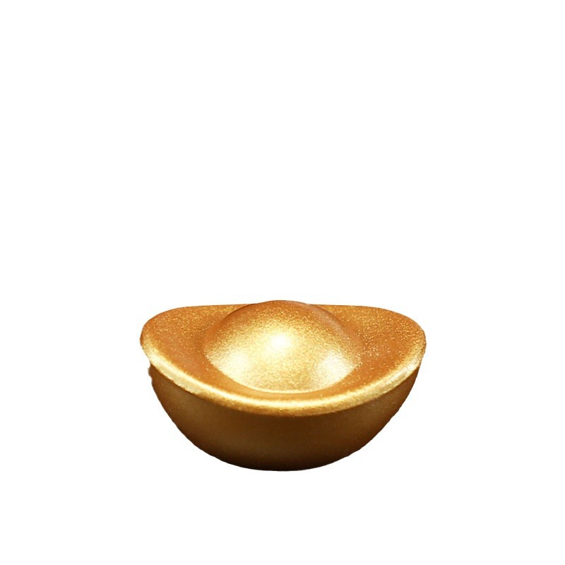 2.5cm solid alloy gold ingot imitation gold ingot cornucopia filling mini accessories gift ornaments