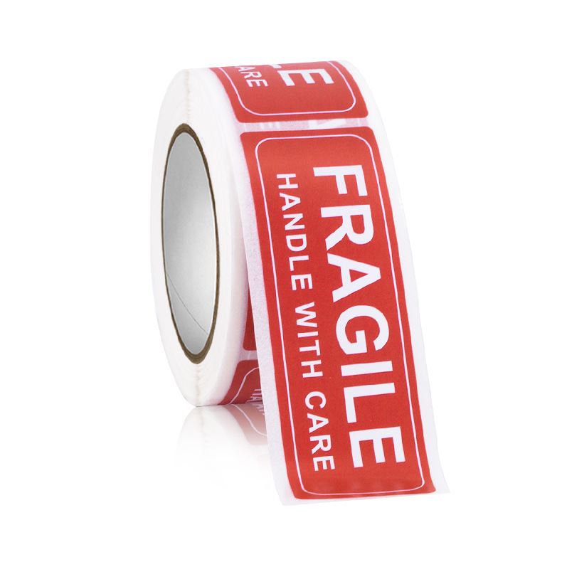 In Stock Fragile Fragile Stickers, Handle with Care, Do Not Press, Do Not Drop, Warning Signs, Self-Adhesive Labels, Roll Stickers