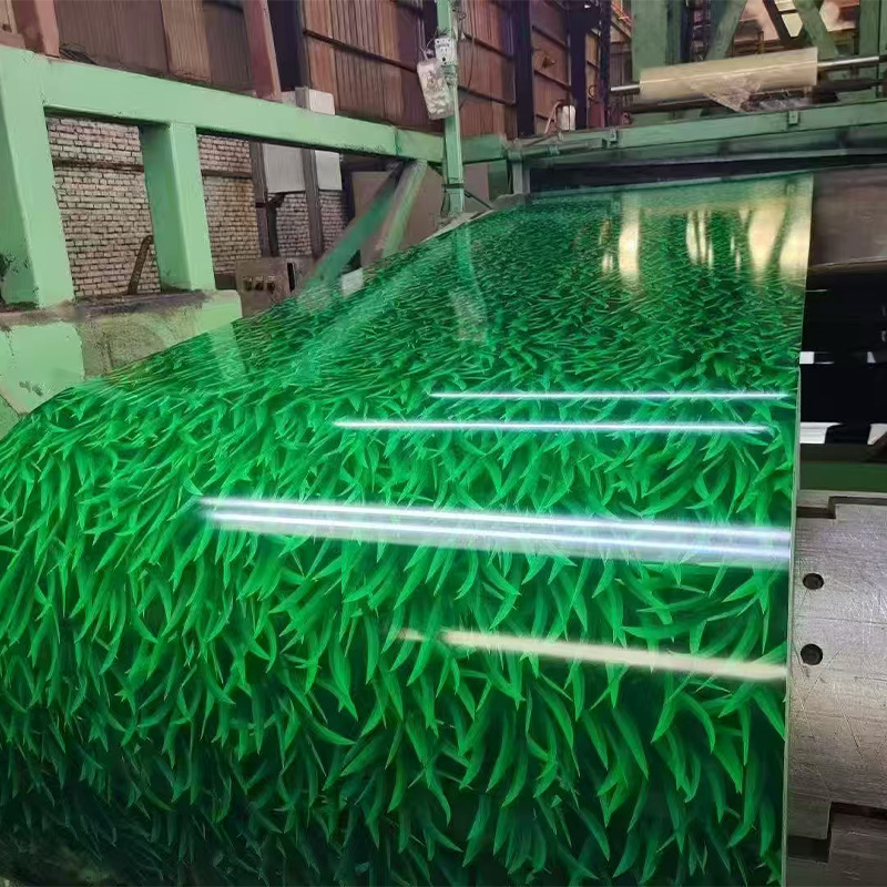 Colored Steel Tile Printed Gray Brick Retro Colored Steel Plate Flat Galvanized Plate Enclosure Roof Tile Canopy Plate Embossed Plate