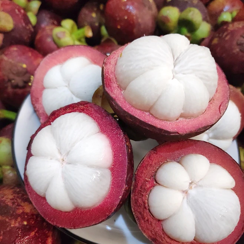 Thailand Imported Fresh Mangosteen, Extra Large Fruit 46A, Whole Box of Oil Bamboo, Seasonal Fruit 2.5kg Sf Free Shipping