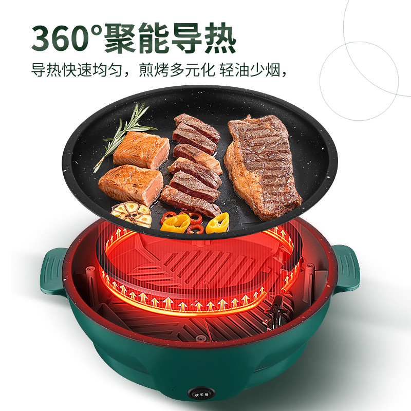 Factory direct supply take-out electric baking tray multifunctional small baking tray portable barbecue food supermarket cross-border gift wholesale