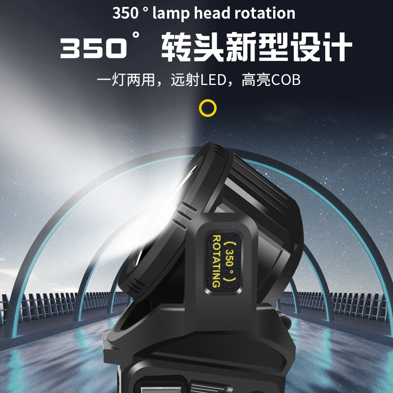 2023 new cross-border multi-functional solar portable lamp Searchlight strong light flashlight high-power lighting flashlight