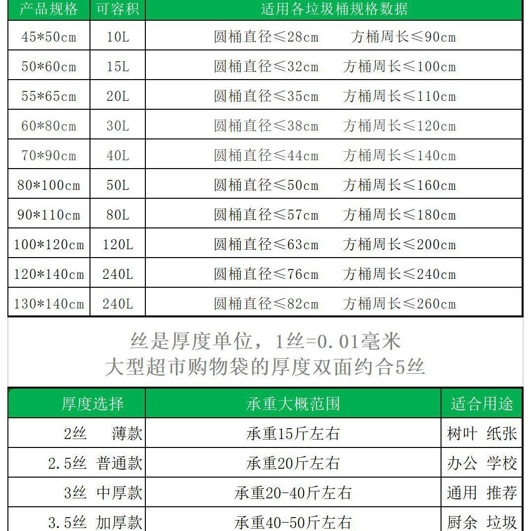 Black large cleaning bag spot wholesale invoicable property sanitation hotel thickened flat garbage bag