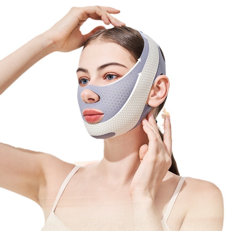 Factory Straight Hair Small V Face Mask Pull Tight Double Chin V Face Bandage Sleep Face Skin Friendly Breathable Lightweight