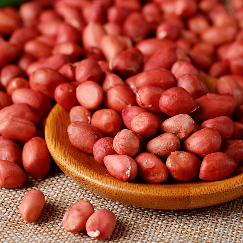 Organic red peanut 600g canned new goods northeast peanut raw peanut wholesale bulk red peanut