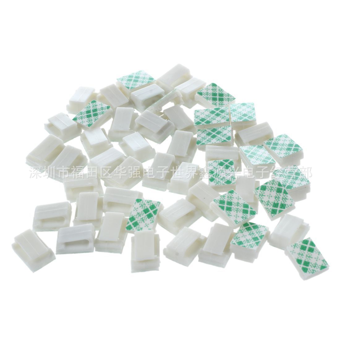 LED 10mm lamp with fixing clip NC1316 white self-adhesive optical fiber wiring buckle electrical cable clip