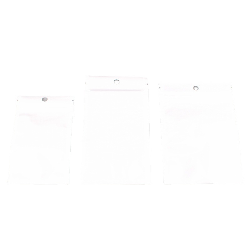 Mobile phone data line universal data line packaging bag milky white front transparent pearlescent bag charger bag