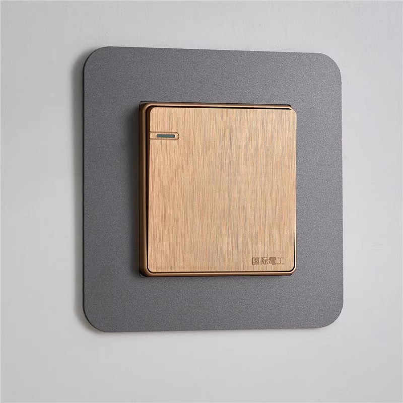 Light luxury style switch sticker protective cover living room Non-Stick waterproof household modern switch socket simple sticker socket decoration