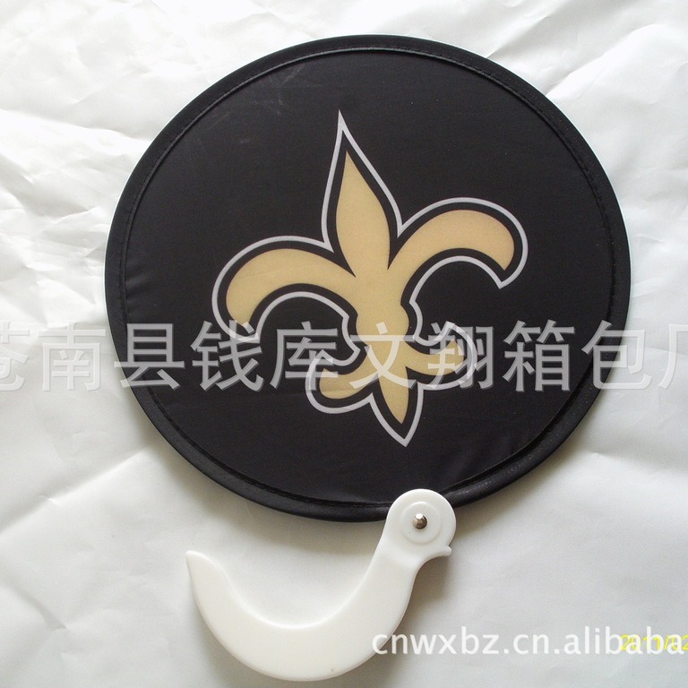 Professional production nylon folding advertising UFO fan gift nylon fan Frisbee fan free design printable logo
