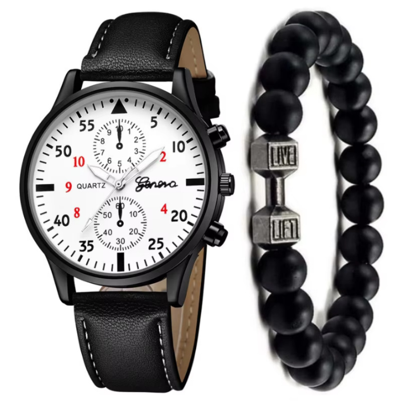 Aliexpress Geneva Geneva New Men's Watch Men's Watch Foreign Trade Hot Sale Cheap Watch Manufacturer Ready Stock