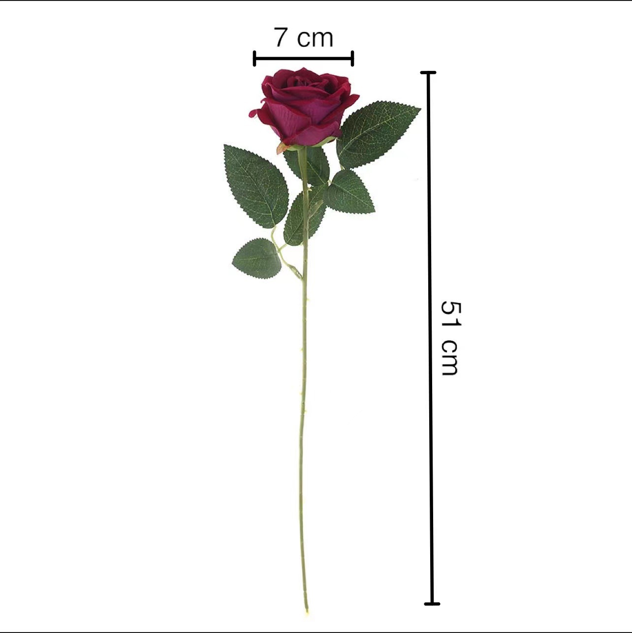 Single Flannel Simulation Rose Wedding Home Decoration Simulation Flower Valentine's Day Bouquet Flower Wall Flower-arranging Fake Flower