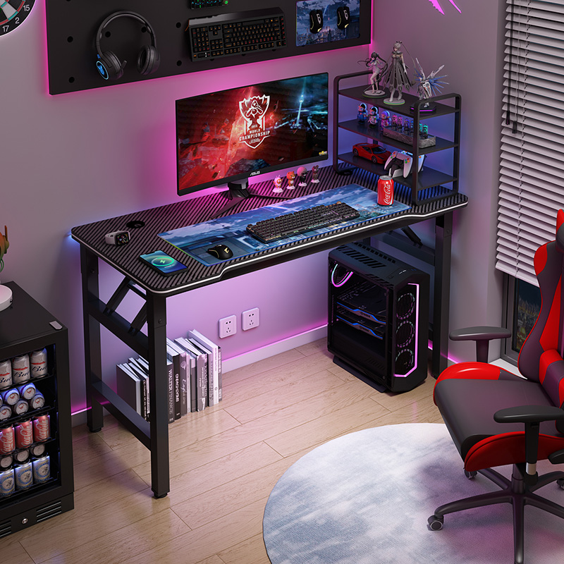 Computer Desk Desktop Gaming Table Carbon Fiber Table Office Desk Study Desk Student Writing Desk Workstation Carbon Fiber Desktop