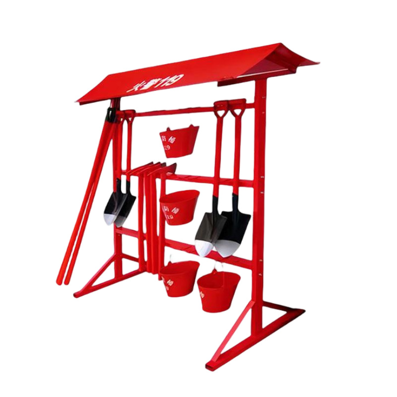 Fire Equipment Tool Rack Fire Tool Rack Double Row Construction Site Fire Equipment Cabinet