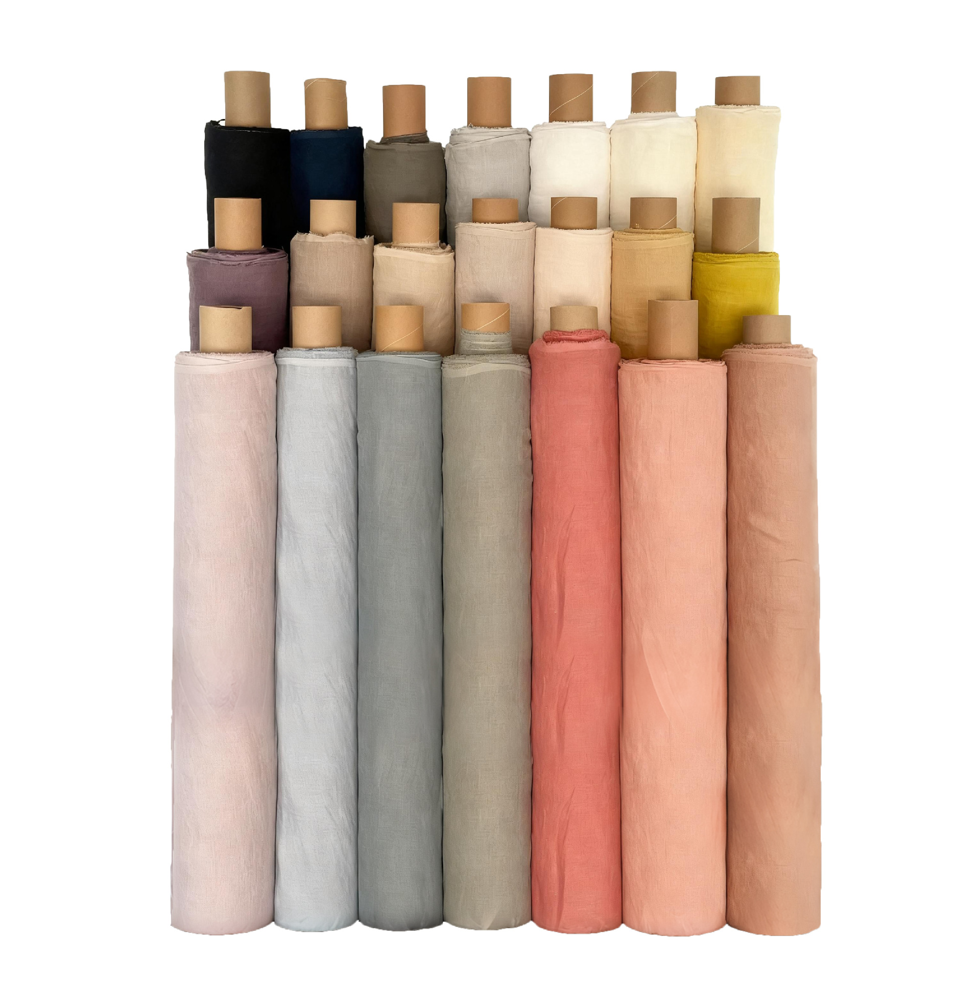 9 Pieces of Pure Hemp Fabric, Thickeneded and Washed, Extra Wide Hemp Fabric, Suitable for Autumn and Winter Pants Fabrics, Ready for Wholesale