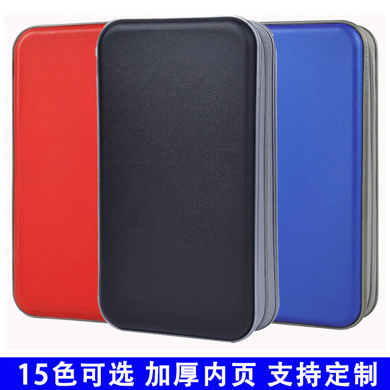 В наличии Чехол для дисков на 80 мест Утолщенные внутренние страницы Пластиковая коробка для хранения дисков Автомобильная сумка для дисков Квадратная водонепроницаемая сумка для DVD Производитель