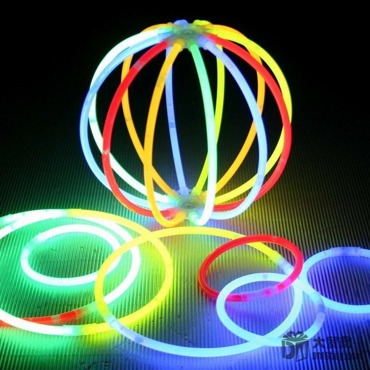 Bucket Glow Stick Glowing Kidsren's Toy Luminous Colorful Bracelet Cold Light Stick Eight-Colorful Support Stick Fluorescent Concert
