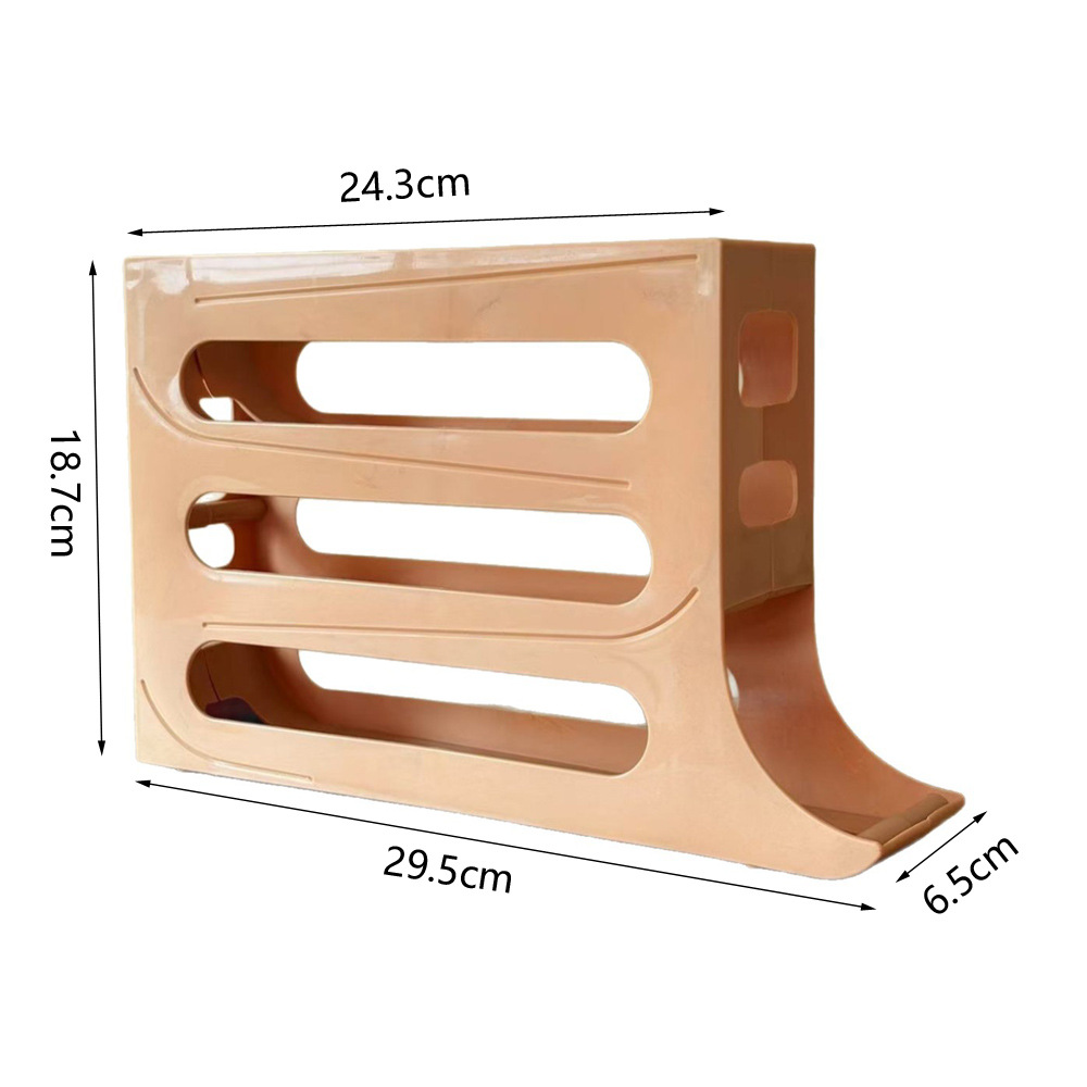 Creative Automatic Slide-Type Egg Storage Box Household Four-Layer Egg Tray Egg Rack Space-Saving Refrigerator Side Door Storage