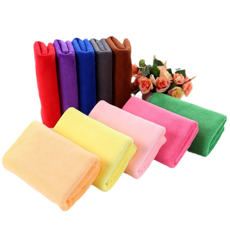 Beauty Salon Barber Shop Dry Hair Towel Hair Salon Baotou Housekeeping Cleaning Absorbent Thickened Microfiber Towel Wholesale