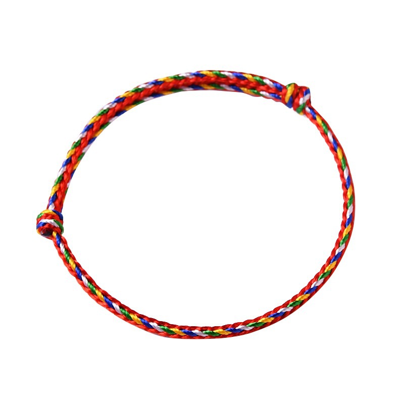Dragon Boat Festival Colorful Rope Simple Bracelet Couple Hand-woven Colorful Rope Children Dragon Boat Festival Colorful Rope DIY Hand Rope