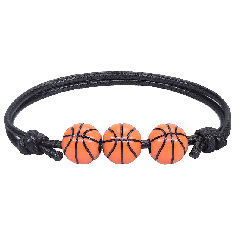 Amazon Explosions Basketball Baseball Bracelet Wax Woven Softball Tennis Football Football Bracelet Sports Bracelet
