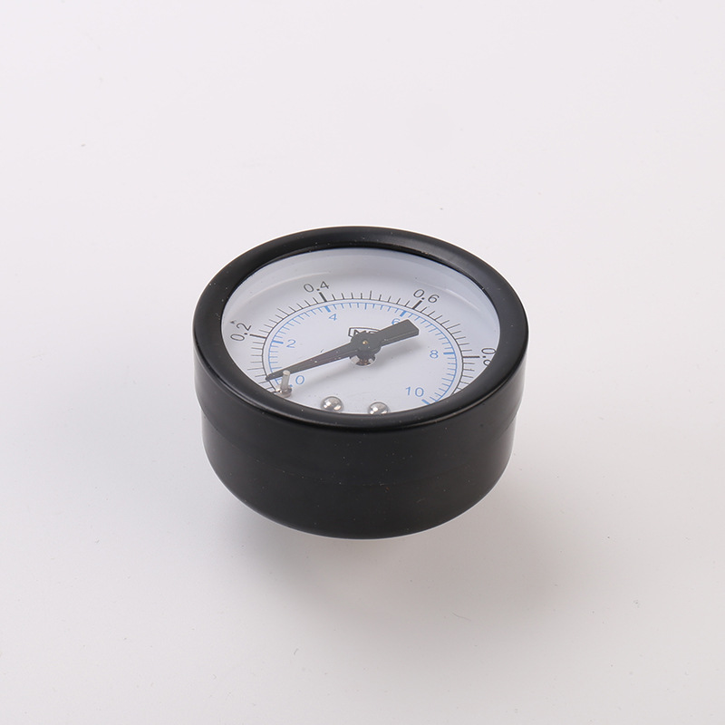 Y50 Axial Pressure Gauge Standard Copper Joint Pressure Regulation 0-1Mpa Edgeless Temperature-Resistant and Shock-Resistant Air Source Pneumatic Pressure Gauge