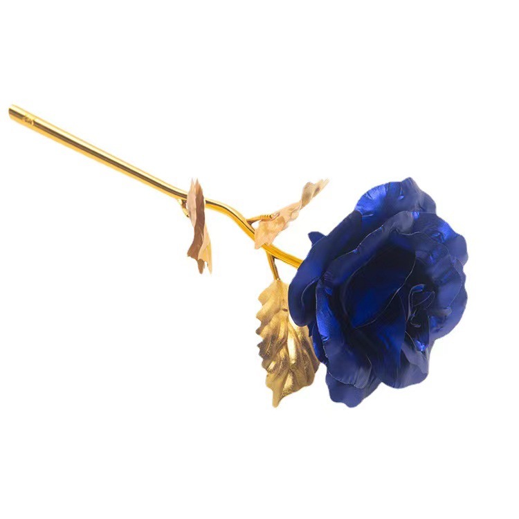 Factory Wholesale New Color Gold Foil Rose Flower Christmas Valentine Gift Holiday Event Small Gift