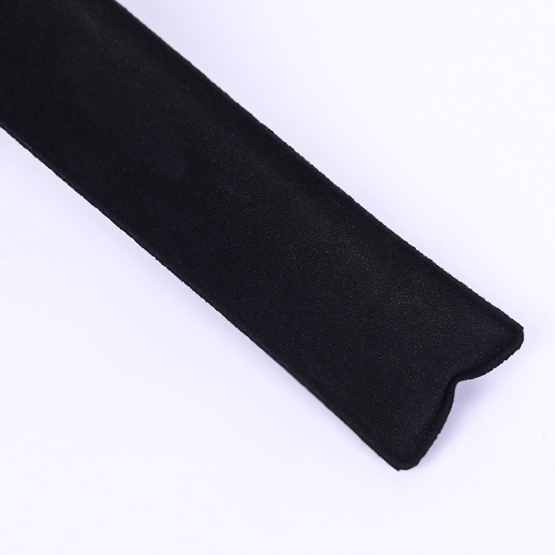 Large Stock of Black Velvet Pencil Cases with Logo Printing Available, Wholesale Hot-Selling Flocked Pen Sleeves