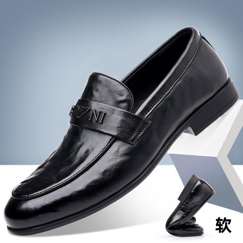 Новая стильная повседневная обувь, бизнес британские кожаные туфли, лоферы, маленькие кожаные туфли
