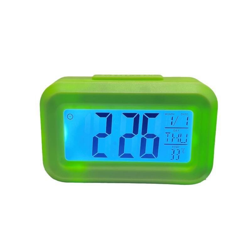 Cross-Border Mini Alarm Clock for Children with Simple Luminous Function, Lcd Electronic Display Alarm Clock, Thermometer Clock