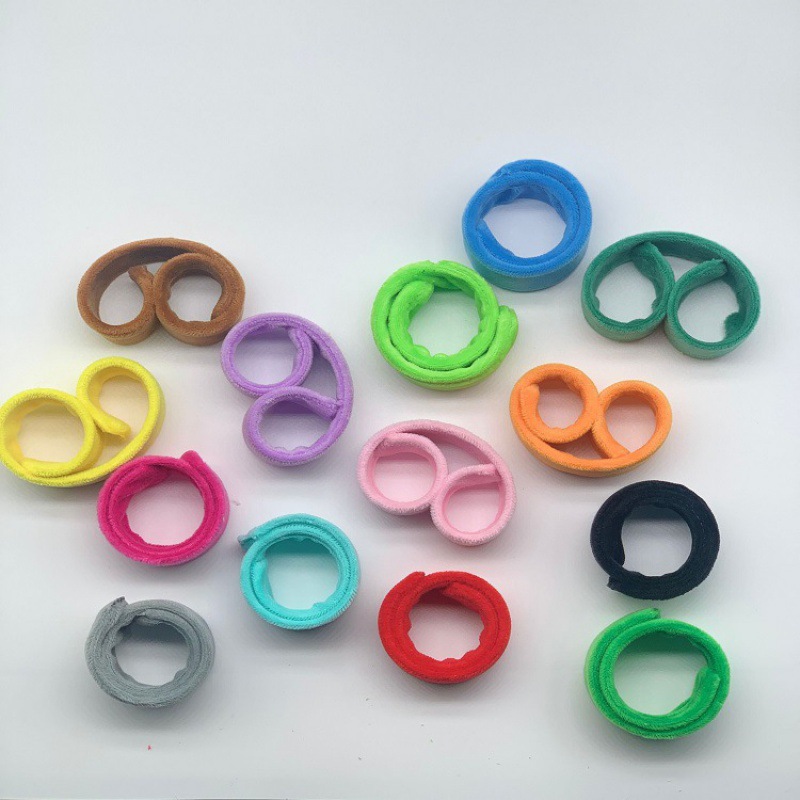 Creative color plush pop ring colorful bracelet wrist decoration belt hair accessories factory direct large favorably