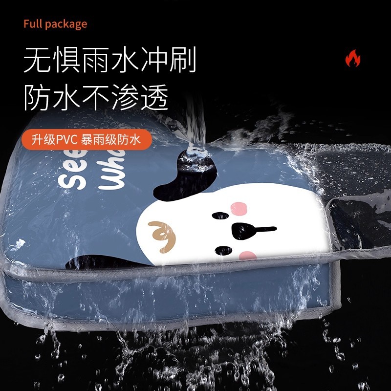 Electric car handle cover winter velvet padded warm gloves battery motorcycle windshield cold hand guard cover winter