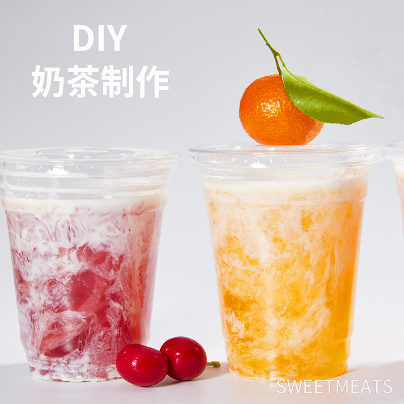 Wholesale White Jelly Ice Powder Jelly Stall Household DIY Dessert Solid Drink Small Package Pre-Mixed Powder White Jelly